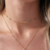Choker Palito Bolinhas Coloridas Dourado - comprar online