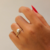 Anel Perola Duplo com Zirconia Dourado - comprar online