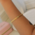 Bracelete Dobrável Cordão Baiano Dourado