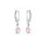 Brinco Argola Gota Rosa Prata na internet