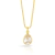 Colar Gota Cristal Dourado - comprar online