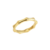 Anel Sextavado Largo Dourado - comprar online