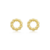Brinco Circulo Trançado Dourado - comprar online