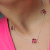 Choker Trevo Rosa Prata