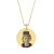 Colar medalha G Personalizada Dourado - comprar online