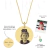 Colar medalha G Personalizada Dourado na internet