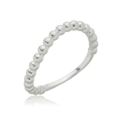 Anel Bolinhas Ondulado Prata - comprar online