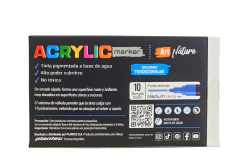 Marcador Acrilico Art Nature P Gruesa x 8 Pastel - ARTISTICA MUNCH