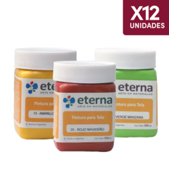 Pintura Para Tela Eterna 250 ml x 12 Unidades