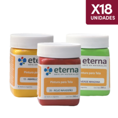 Pintura Para Tela Eterna 250 ml x 18 Unidades