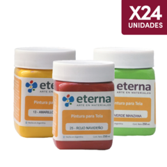 Pintura Para Tela Eterna 250 ml x 24 Unidades
