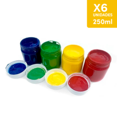 Pintura Acrílica Profesional Artística X 250cc - 6 Unidades