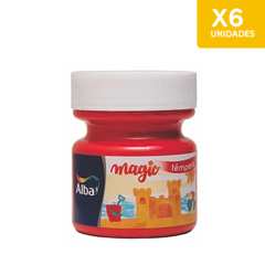 Tempera Alba Magic 275gr X 6 Unidades