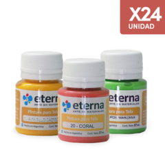 Pintura Para Tela Eterna 37 ml x 24 Unidades
