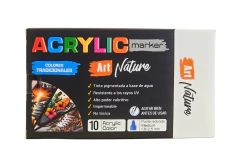 Imagen de Marcador Acrilico Art Nature punta Fina x 6