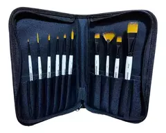 Set 10 Pinceles Graduate Daler Rowney En Estuche Con Cierre - comprar online