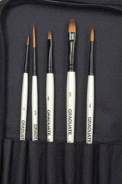 Set 10 Pinceles Graduate Daler Rowney En Estuche Con Cierre - ARTISTICA MUNCH