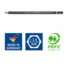 Lata Lápices de Dibujo Staedtler Lumograph Black x 6
