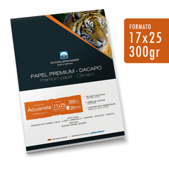 Papel Para Acuarela Block Dacapo - 17x25 - 300gr X20 Hojas
