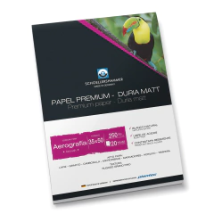 Papel Para Aerografía Block Duriamatt 35x50 250gr X20 Hojas