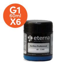 Acrilico Profesional Eterna 60ml Grupo 1 x6