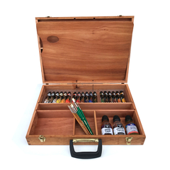 Valija De Pintor + Oleos De 18ml + Accesorios + Pinceles - comprar online