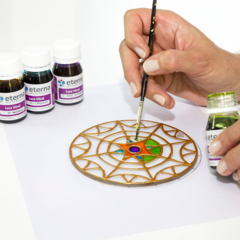 Laca Vitral Eterna 37ml X 12 Unidades + 4 Pastas Relieve