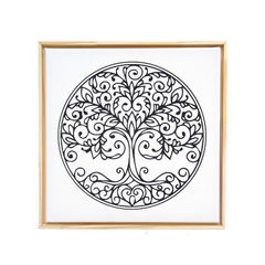 Bastidor Mandala con Marco 20x20