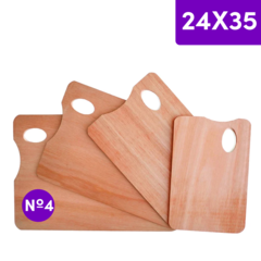 Paleta De Pintor Madera Cuadrada n4 24x35