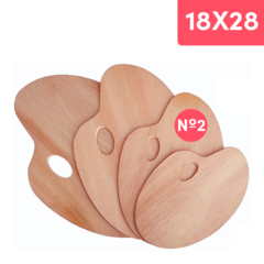Paleta De Pintor Madera Ovalada n4 24x35