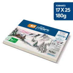 Papel Para Acuarela Block Art Nature 17x25 - 180gr X20 Hojas