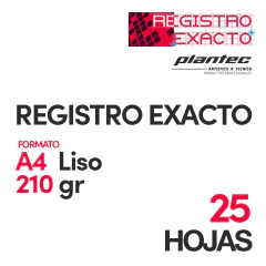Papel Registro Exacto Liso 210gr A4 25 Hojas