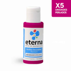 Acrilico Decorativo Eterna Perlados 50ml X5