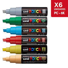 Posca Pc-8k Pta, Chanfle X 6 Unidades