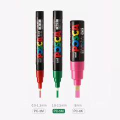 POSCA - PC-5M PTA. GRUESA - ESTUCHE X 8 COL. DARK - comprar online