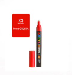 Marcador Acrilico Art Nature punta Gruesa x 3