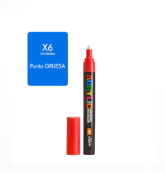 Marcador Acrilico Art Nature punta Gruesa x 6