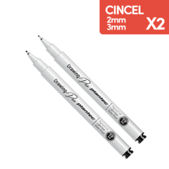 Estilografo Plantec Microfibra Graduada CINCEL x2 2 y 3 mm