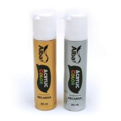 Recarga Para Marcador Acrilico Alba Recargable Oro / Plata