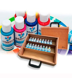 Acrilico Eterna De 50ml X 18unidades + Valija De Pintor Fime