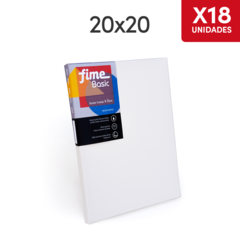 Bastidor Entelado Fime Linea Basic 20x20 18 Unidades