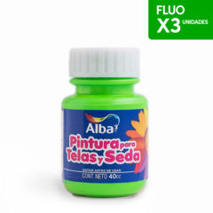 Pintura Para Tela ALBA 40ml X3 Fluo