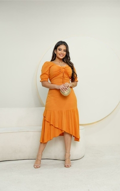 vestido terracota 0109 - comprar online
