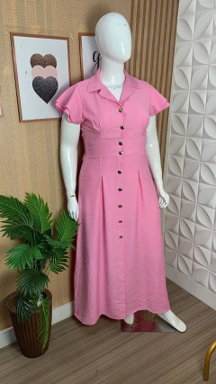 vestido marrante rosa 0312 na internet