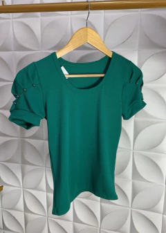 blusa canelada verde 0379 na internet