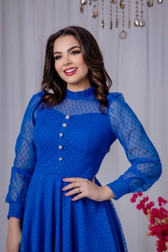 vestido cloe azul 027 - comprar online