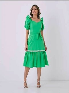 Vestido tata martelo verde 0168