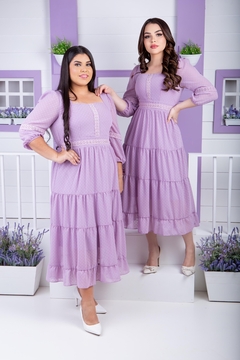 Vestido manuela lilás 085