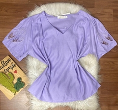 Blusa viscolinho lilas plus sise 0146 - comprar online