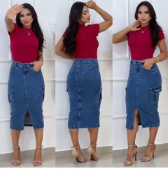 Saia jeans Mid 245 - comprar online